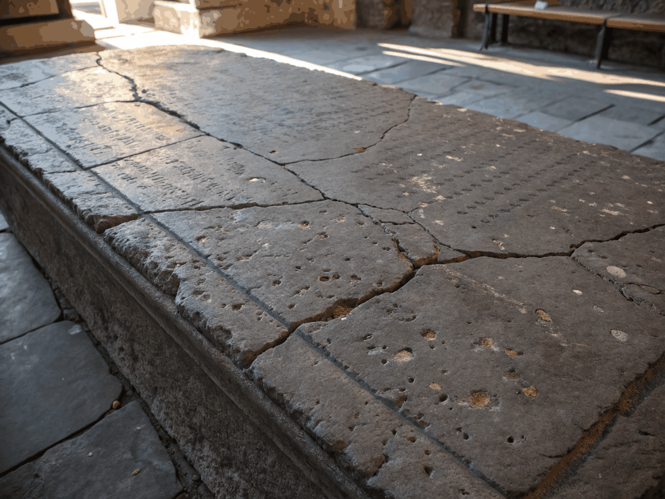 Abstract texture of stone and mist representing grounding